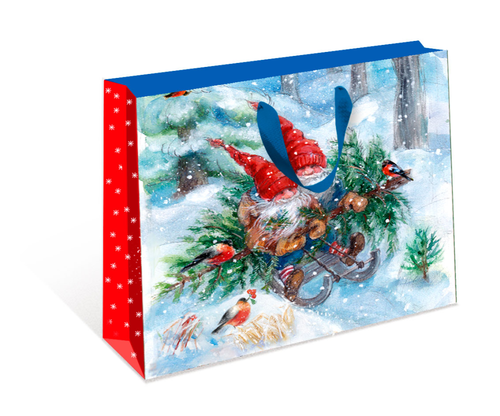 Сумка подарочная Арт и Дизайн Новый год, 32 х 26 х 12см