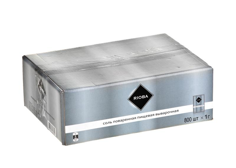 RIOBA Соль поваренная пицевая выварочная 800шт, 800г