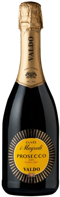 Вино игристое Valdo Cuvee i Magredi Prosecco Extra Dry белое сухое, 0.75л