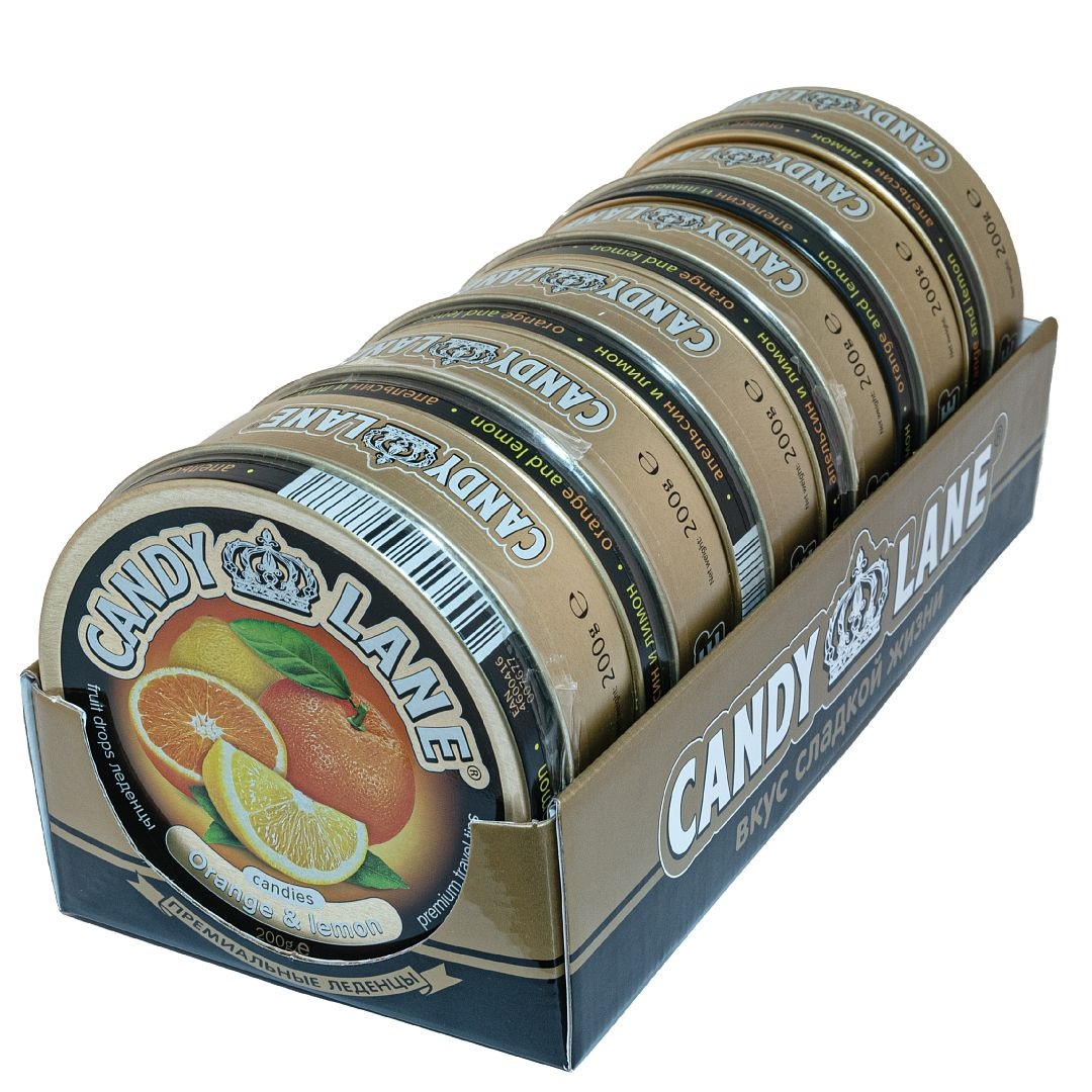 Леденцы Candy Lane Апельсин и лимон, 200г