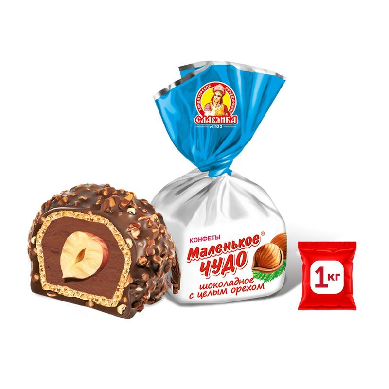 Конфеты Славянка Маленькое чудо шоколадные, 1кг