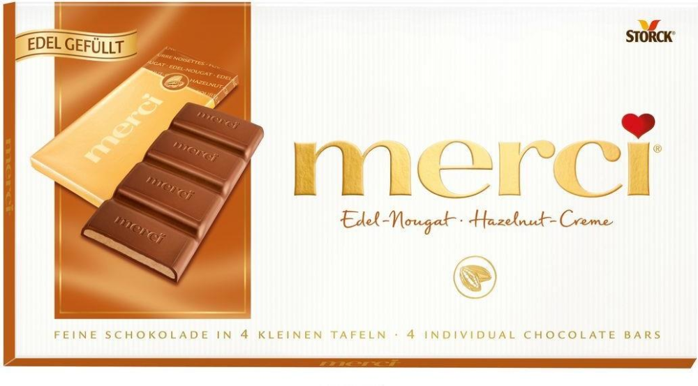 Шоколад Merci Ореховый крем 112 г