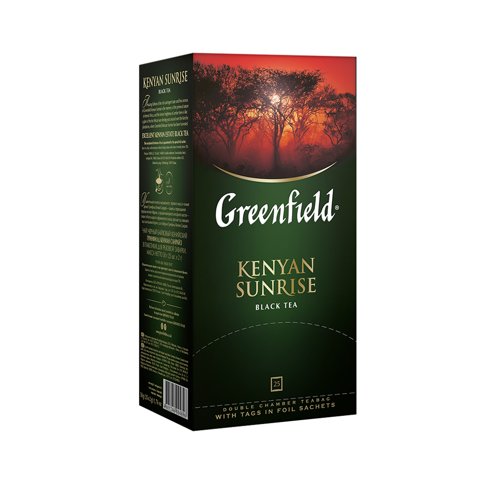 Чай Greenfield черный Kenyan Sunrise 25пак*2г
