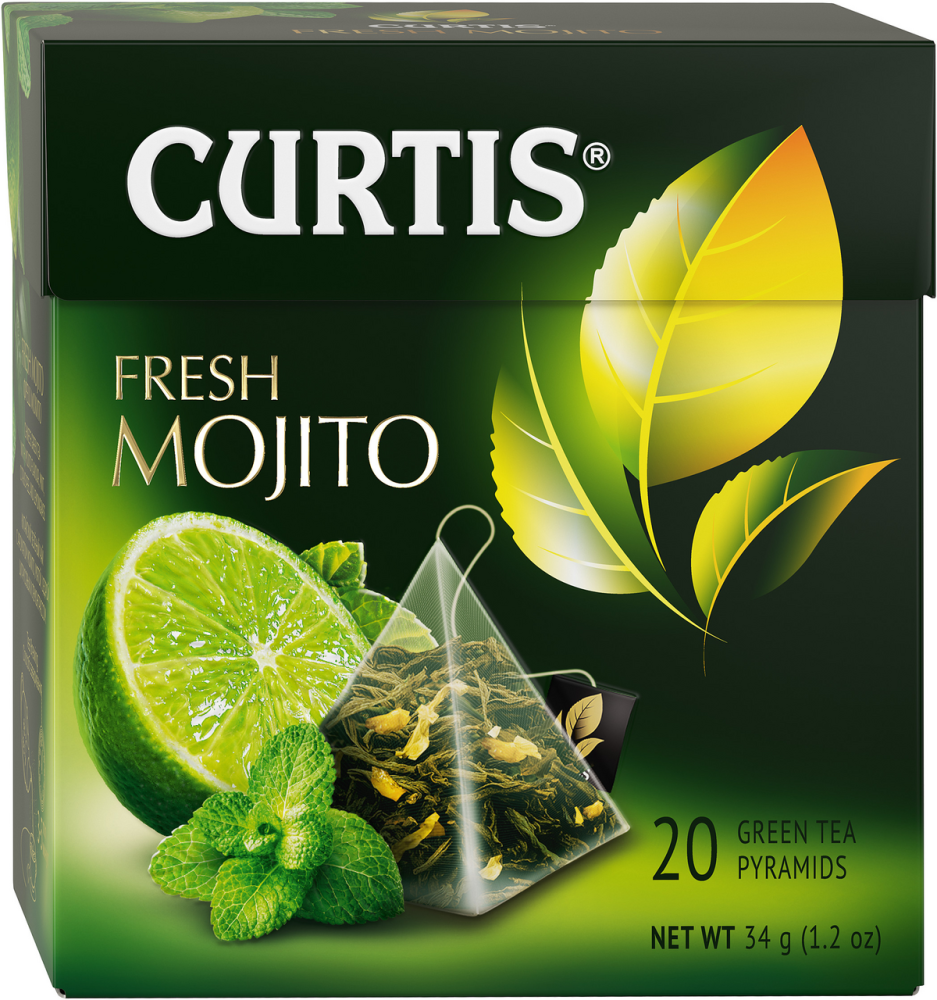 Чай Curtis Fresh Mojito зеленый 20пак*1,7г