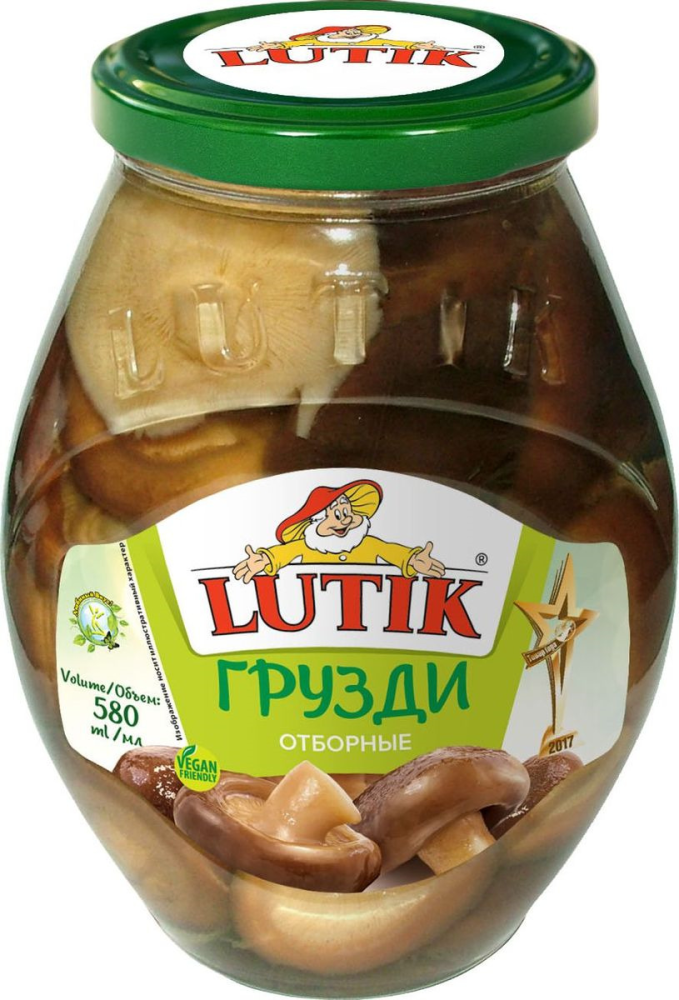 Грузди Lutic отборные маринованные