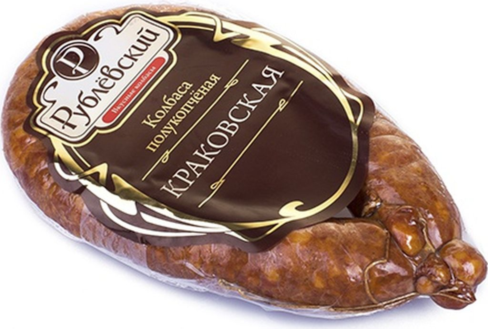 Колбаса Рублевский Краковская полукопченая 350 г