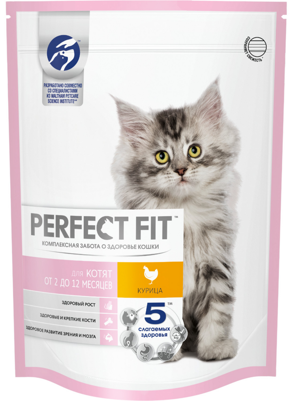 Корм сухой Perfect Fit Junior с курицей для котят 650 г