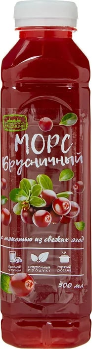 Морс Брусничный, 500мл