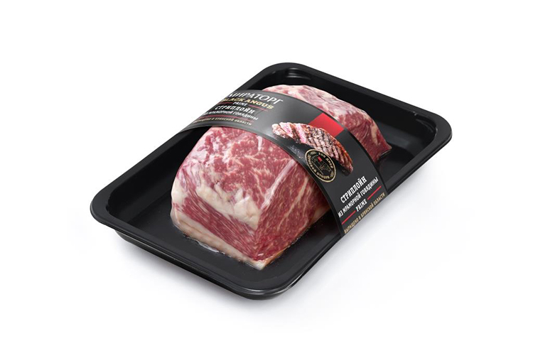 Стриплойн говяжий prime без кости вакуумная упаковка МИРАТОРГ ~1кг