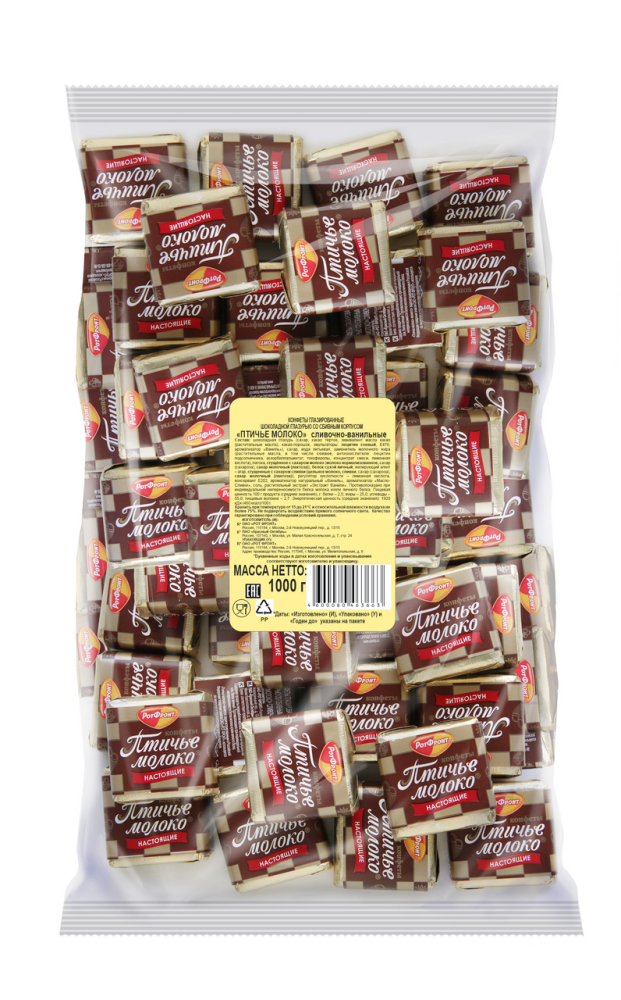 Конфеты Рот Фронт Птичье молоко сливочно-ванильные, 1кг