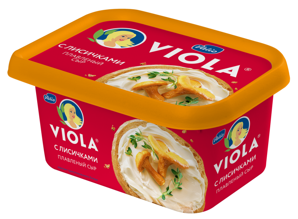 Сыр плавленый Viola с лисичками 60% 400 г бзмж
