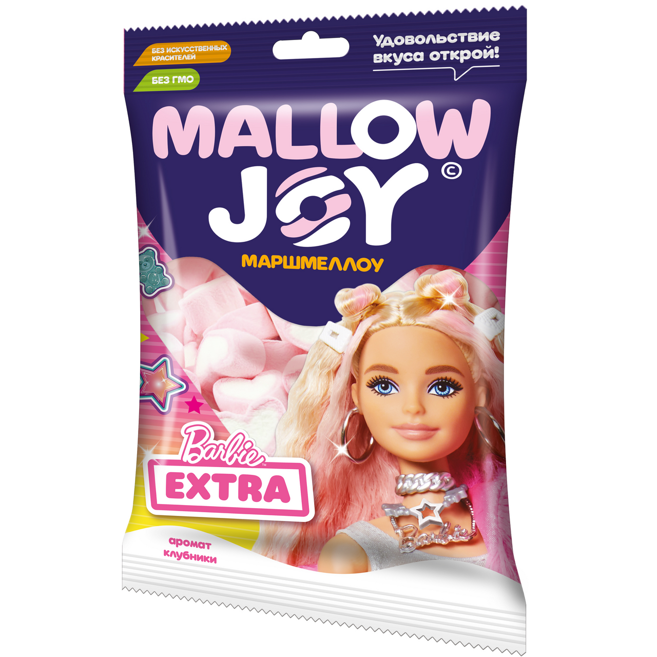 Маршмеллоу Конфитрейд Mallow Joy Barbie клубника, 100г