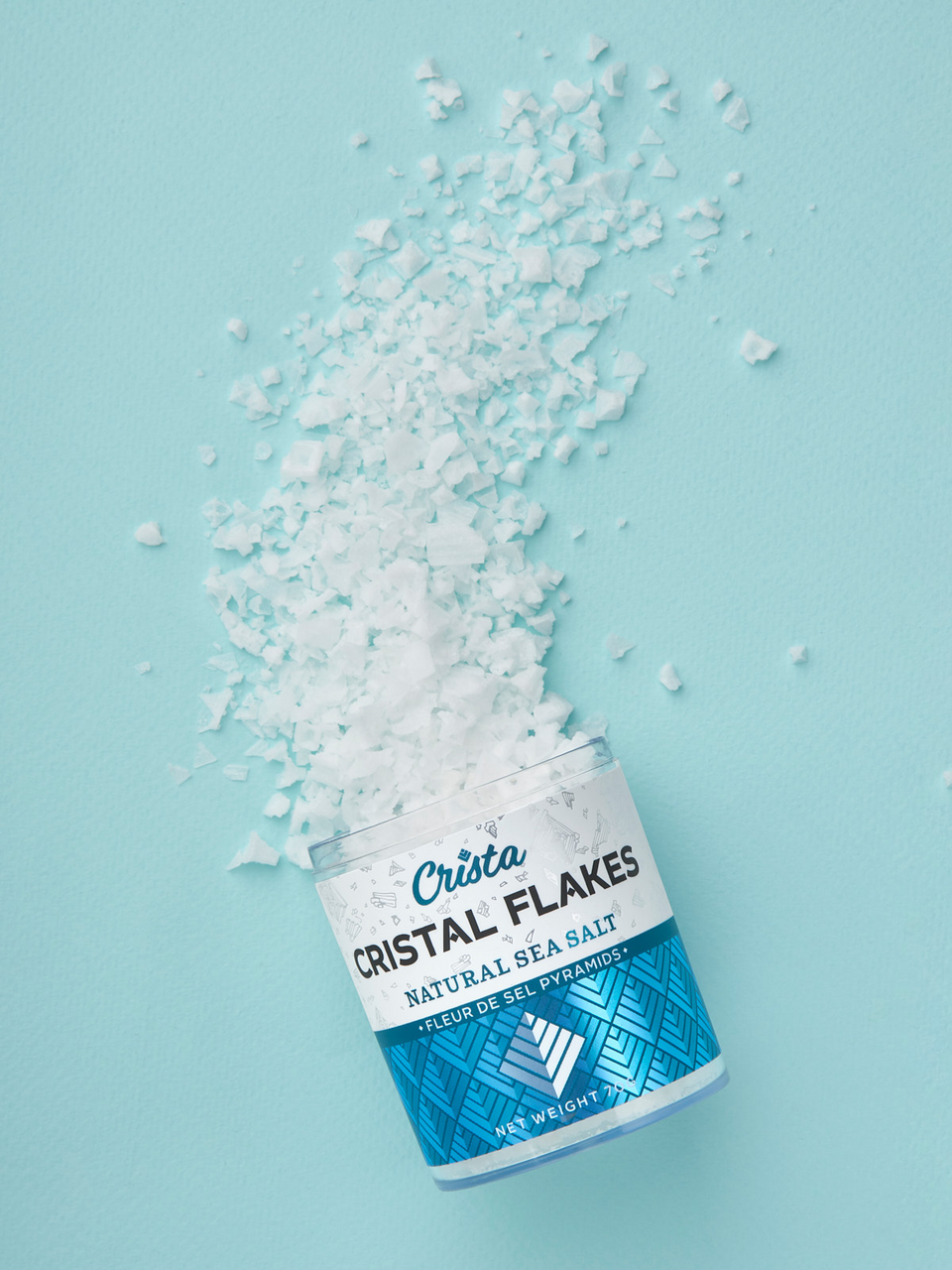 Соль Fleur de Sel Crista Flakes морская натуральный вкус, 70г