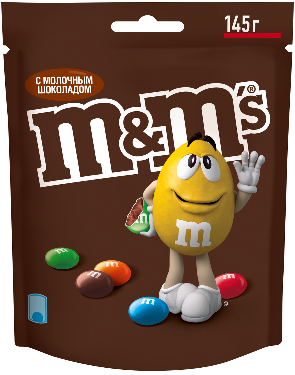 Драже M&M's с молочным шоколадом, 145г