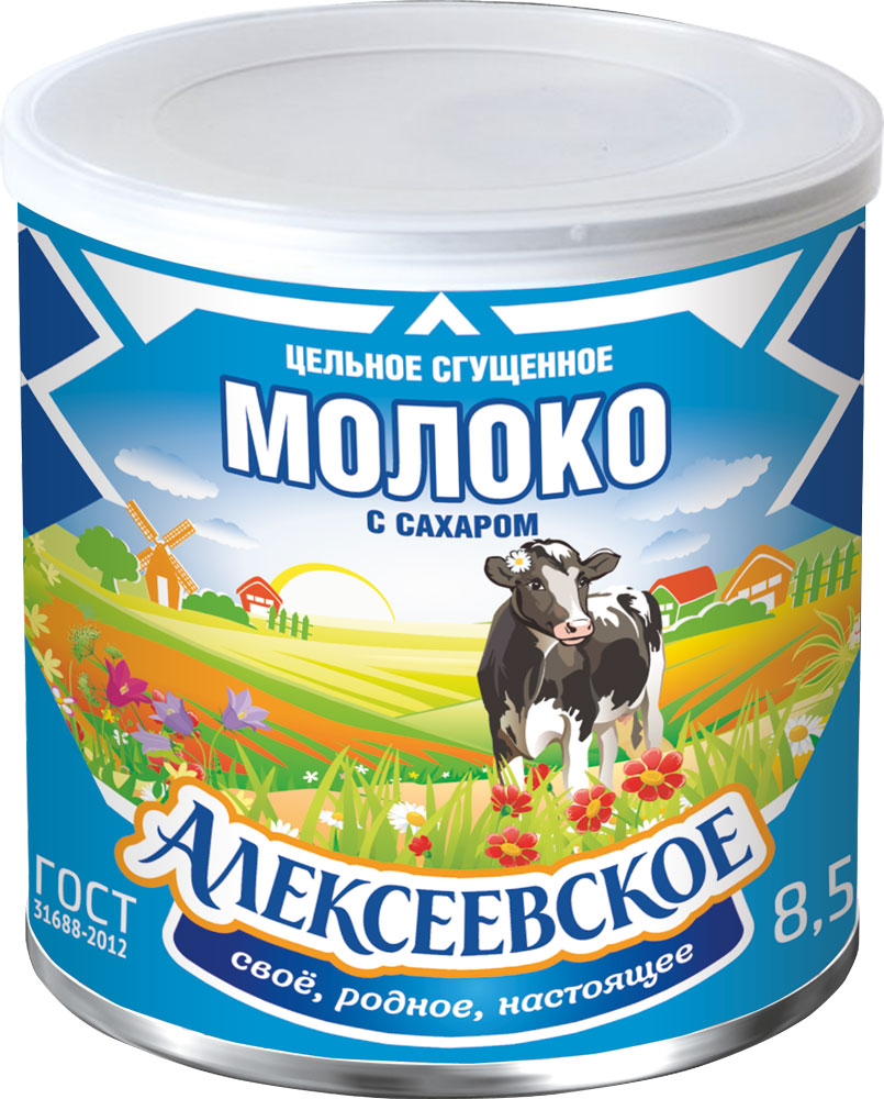 Молоко сгущенное Алексеевское 8.5% ГОСТ, 360г