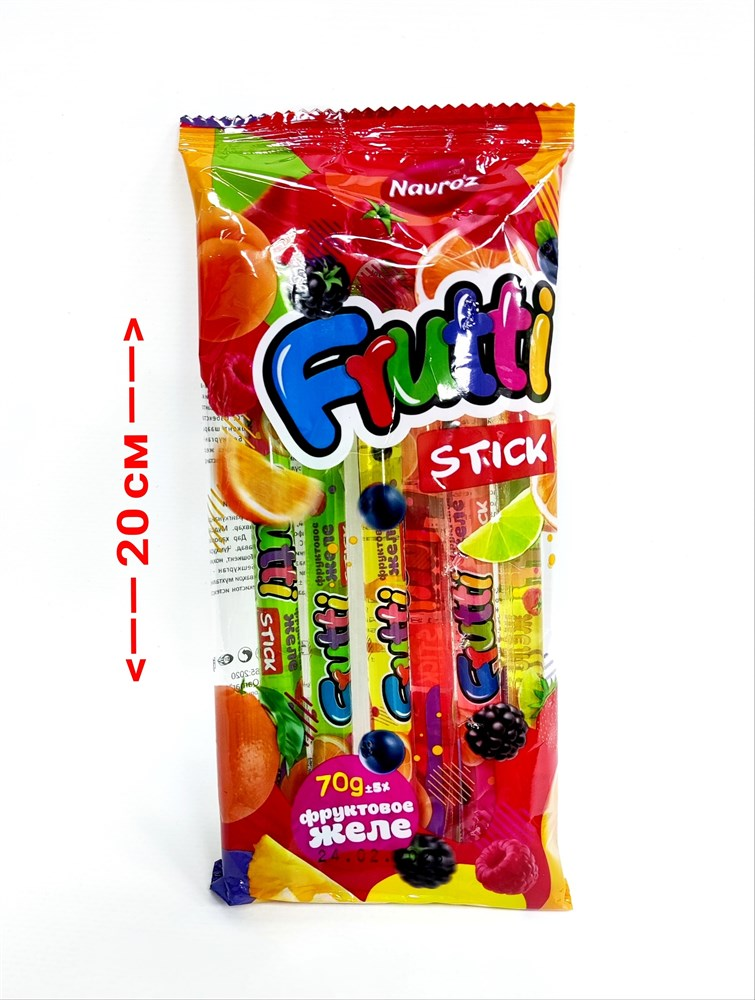 Фруктовое желе Navroz Frutti в стиках, 70г