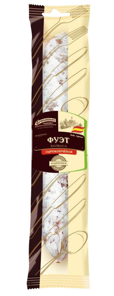 Колбаса фуэт Егорьевская КГФ сыровяленая полусухая, 100г