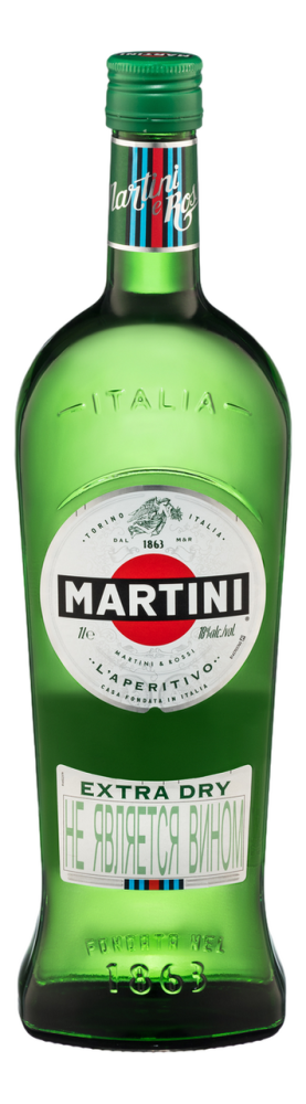 Напиток винный Martini Extra Dry белый сухой, 1л