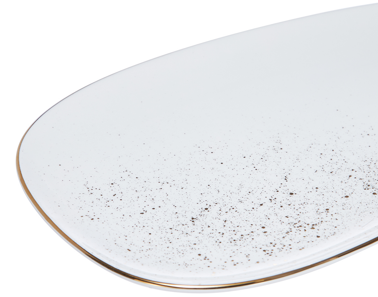 Блюдо овальное Millimi брызги шампанского, 33 x 18см