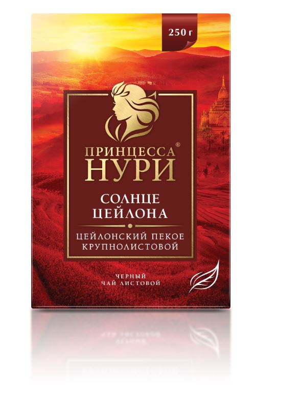 Чай черный Принцесса Нури Солнце цейлона листовой, 250г
