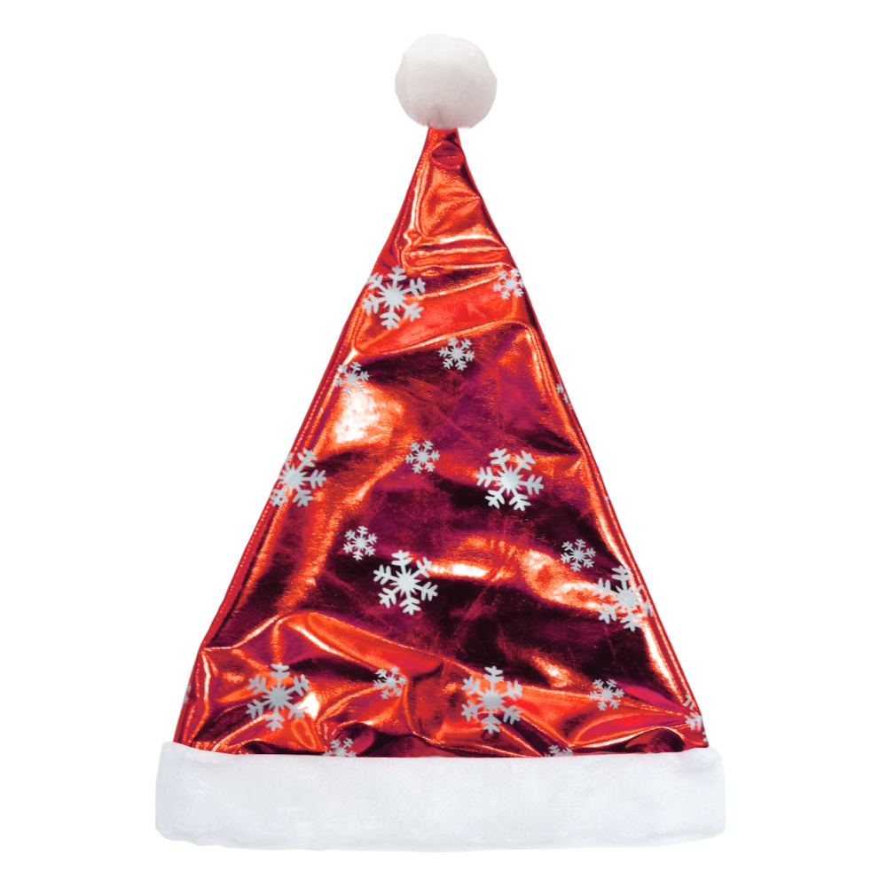 Колпак Санта Клауса PARTYMANIA, блестящий