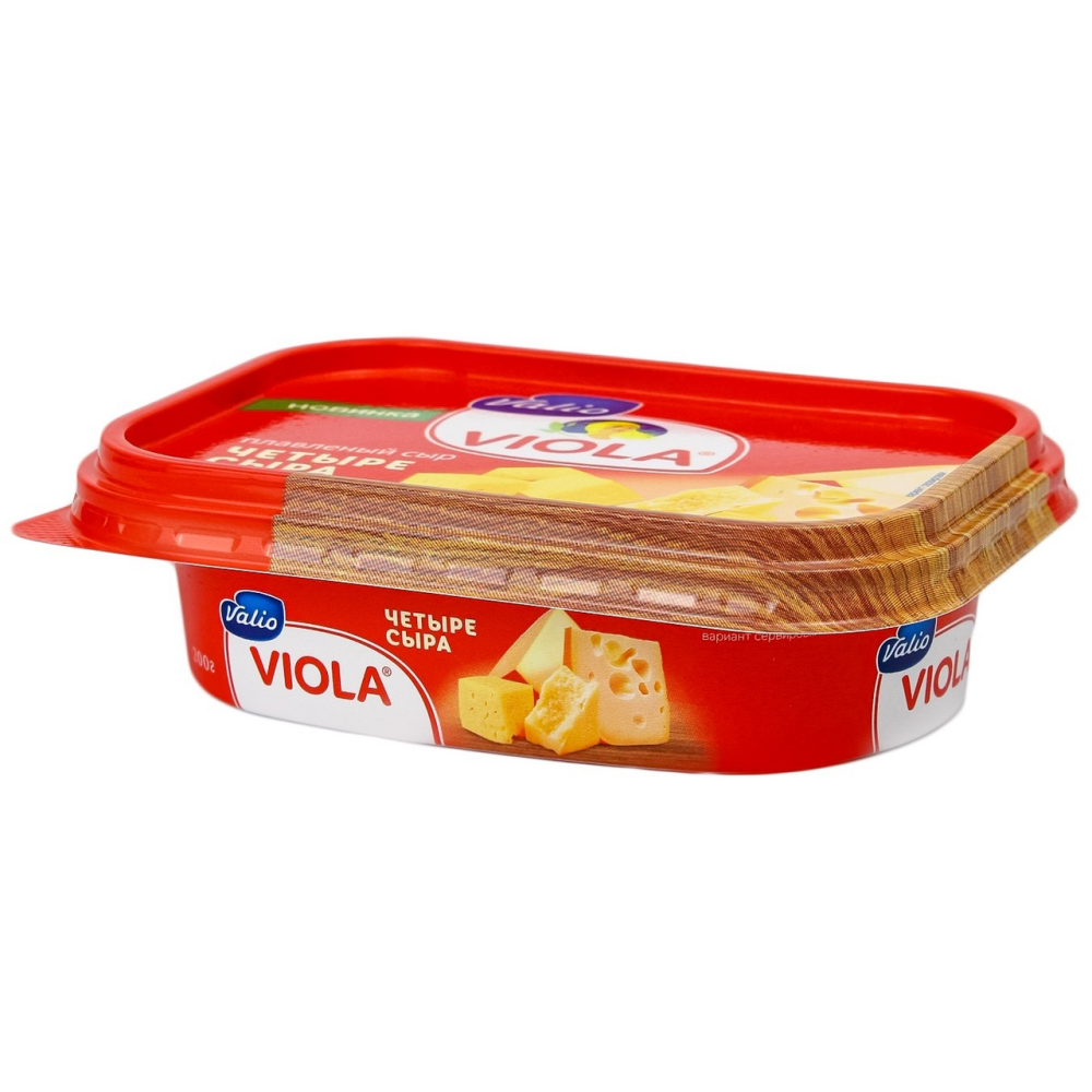 Плавленый сыр Viola в ваннах четыре сыра 50% 200 г