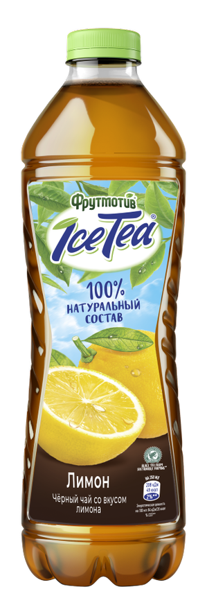 Холодный чай Фрутмотив черный со вкусом лимона, 1.5л