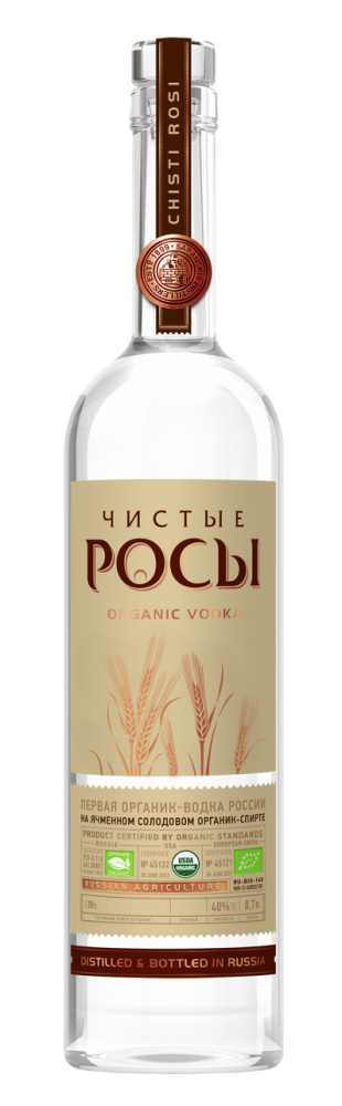 Водка Чистые Росы Из ячменного зерна, 0.7л
