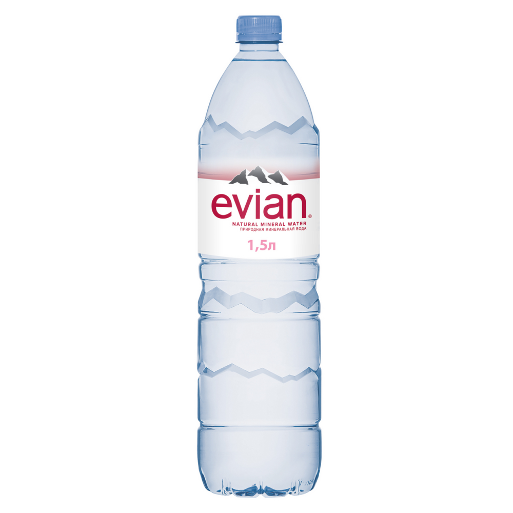 Вода Evian минеральная негазированная, 1,5л