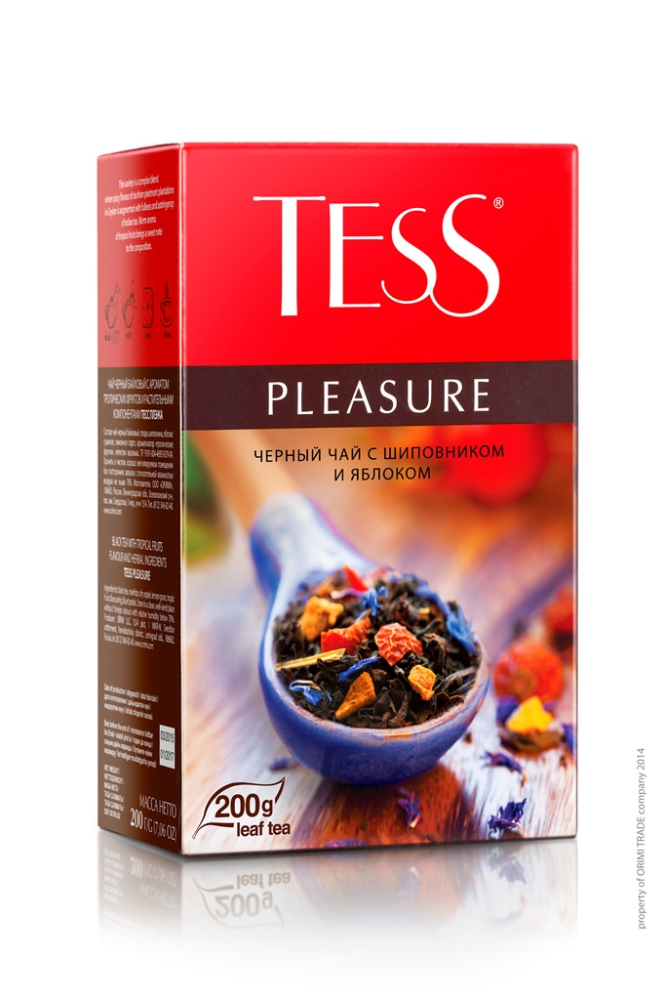 Чай Tess Pleasure черный листовой с ароматом тропических фруктов 200 г