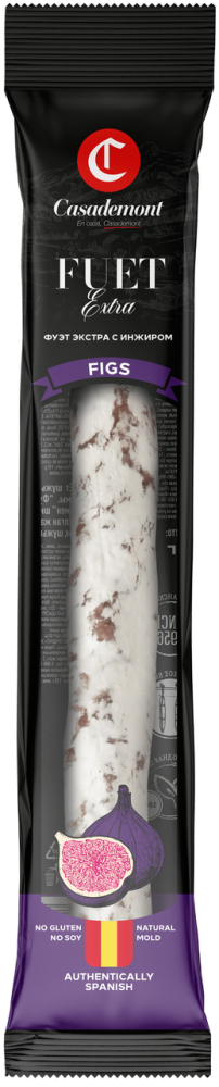 Колбаса сыровяленая Casademont Фуэт Экстра с инжиром полусухая 110 г
