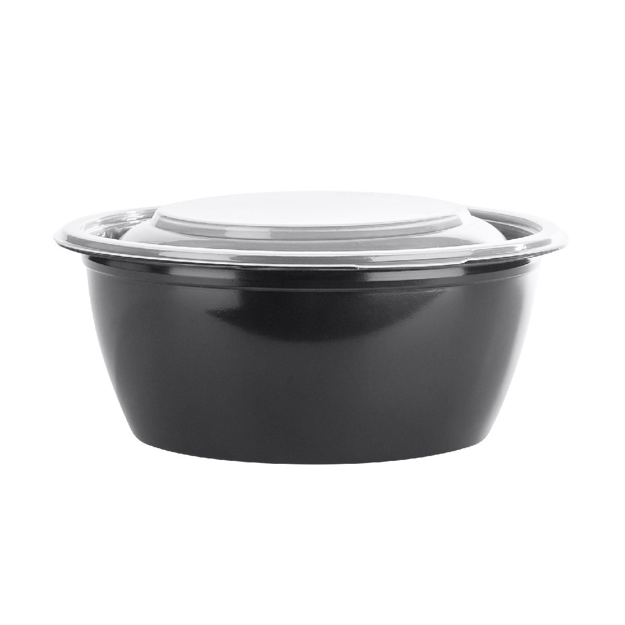 Контейнер-миска Мистерия круглый с крышкой черный 144 х 59 мм 500 мл х 50 шт
