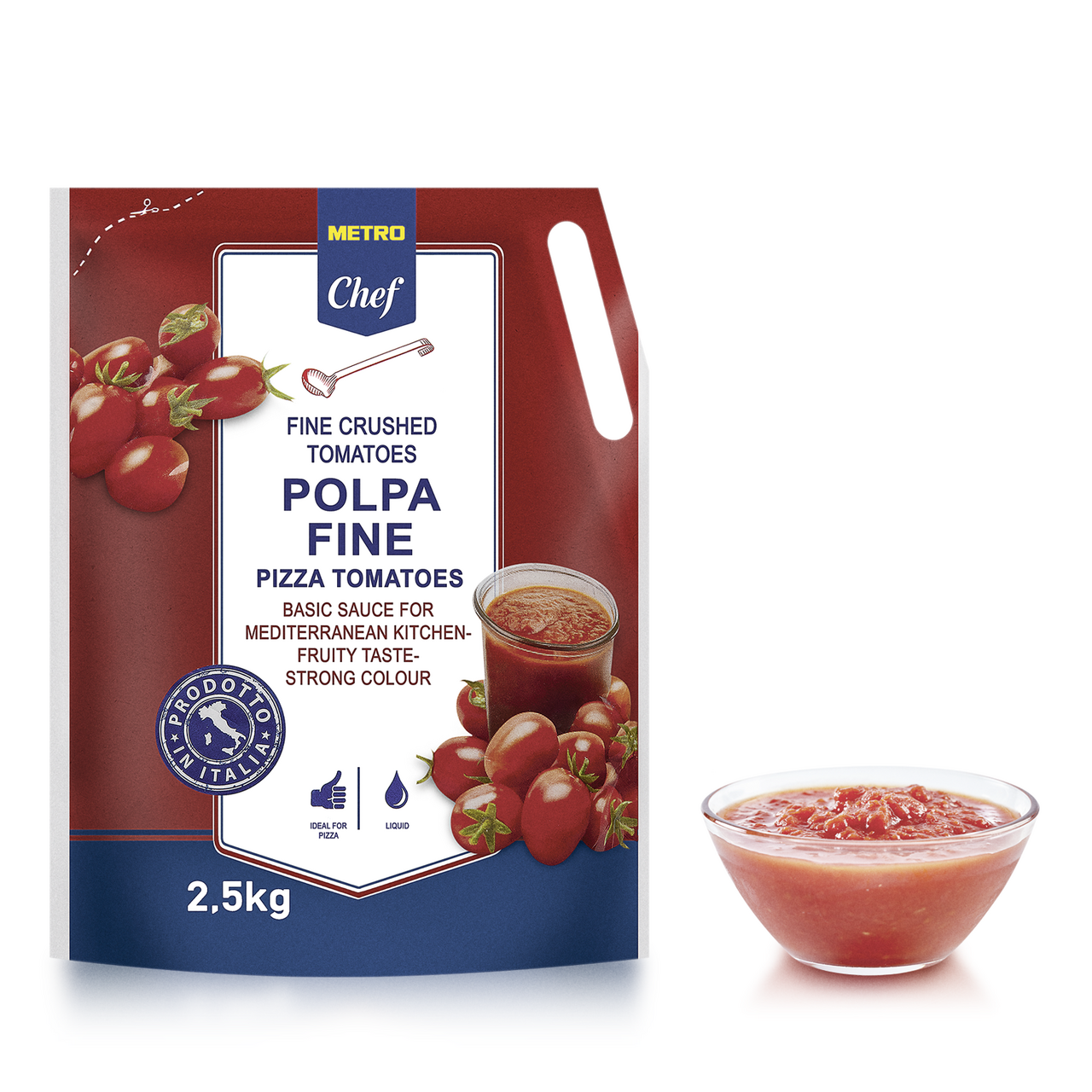Томаты Metro Chef протертые в мягкой упаковке, 2,5 кг
