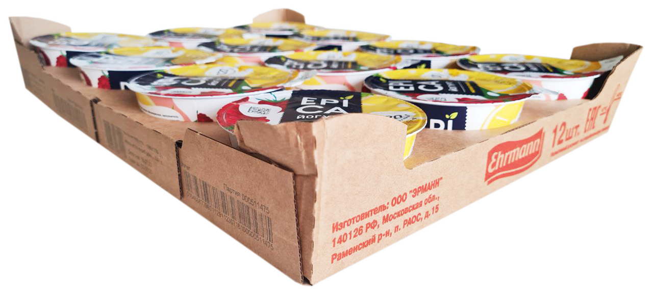 Йогурт Epica малина-лимон 4.8%, 130г Йогурт Epica малина-лимон 4.8%, 130г