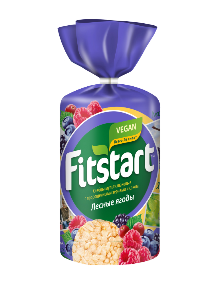 Хлебцы мультизлаковые Fitstart Лесные ягоды 100 г