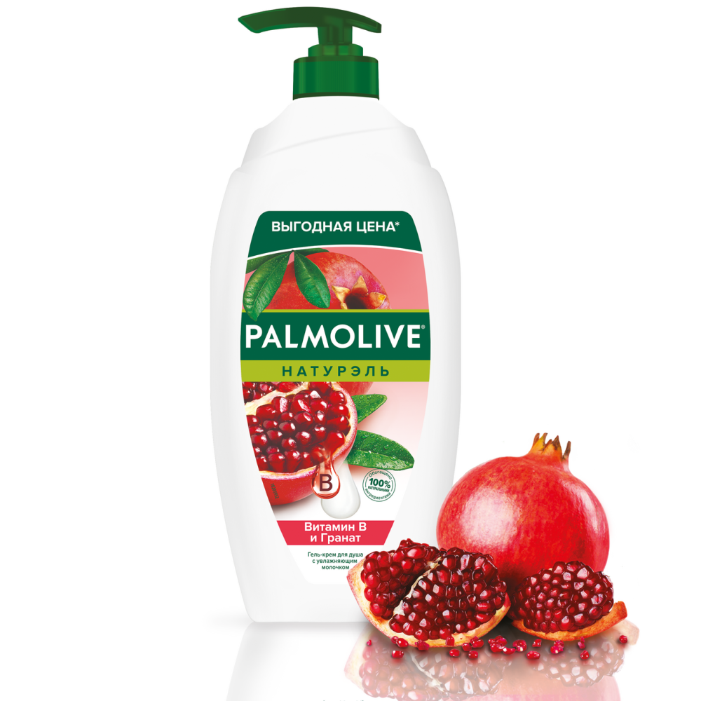 Гель для душа Palmolive Витамин В и гранат, 750мл