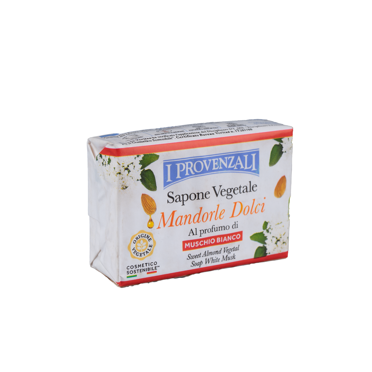 Мыло I Provenzali миндаль с ароматом белого мускуса, 100г