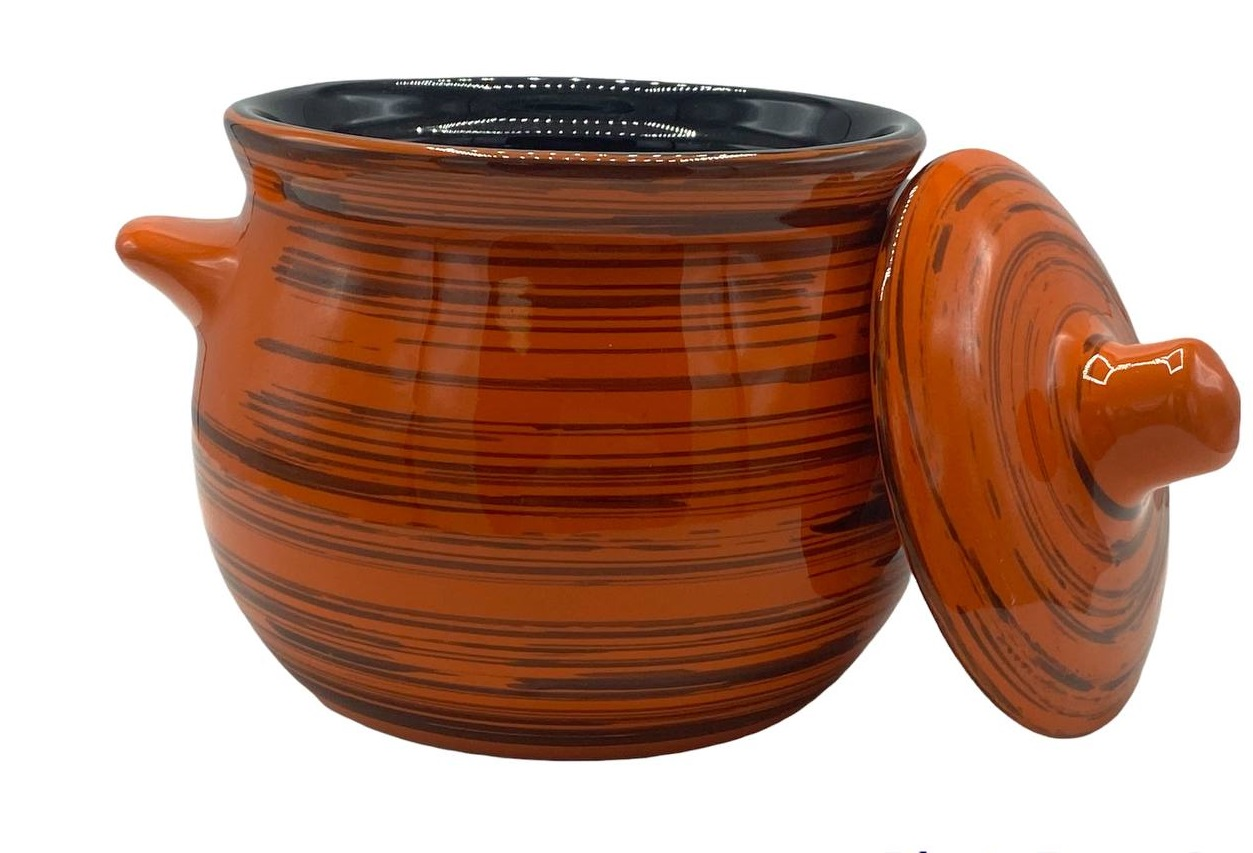 Горшок для запекания Борисовская керамика Пиканто микс цветов, 650мл