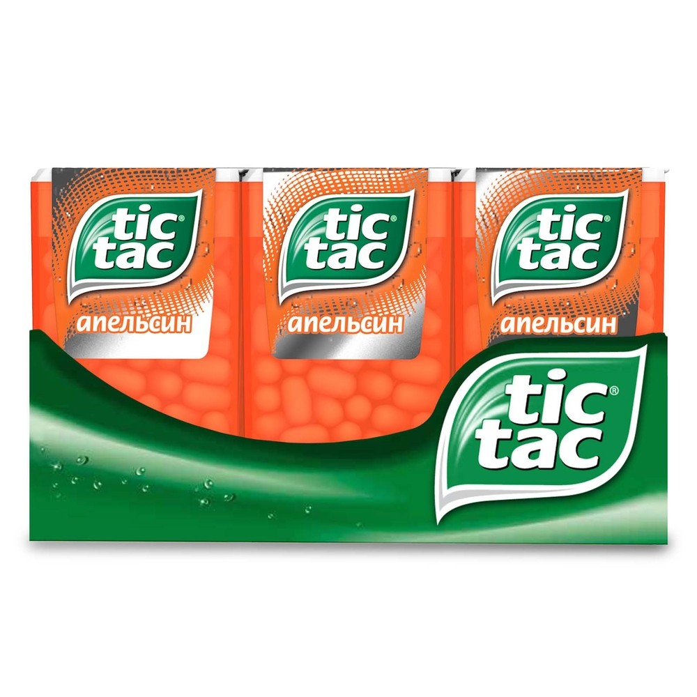 Драже освежающие TicTac вкус Апельсин, 49г
