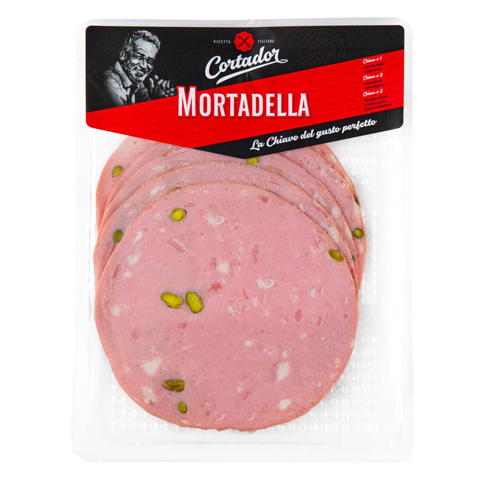 Колбаса Cortador мортаделла вареная нарезка, 170г