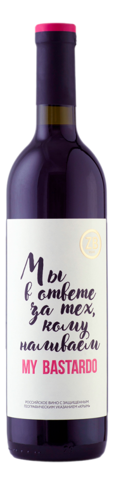 Вино ZB Wine Bastardo красное полусладкое, 0.75л