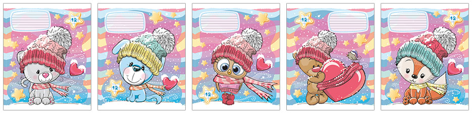 Тетрадь Academy Style клетка 12 л