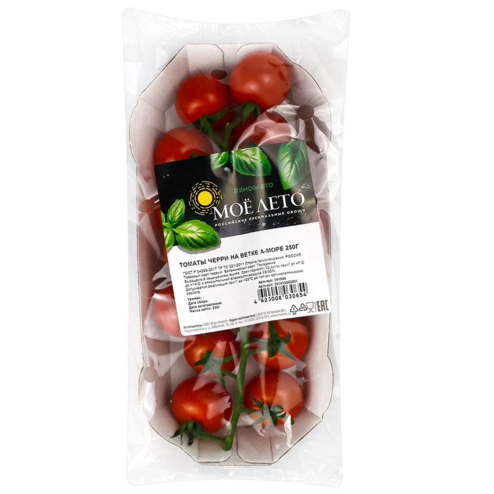 Помидоры Черри Мое лето А-Море красные 250 г
