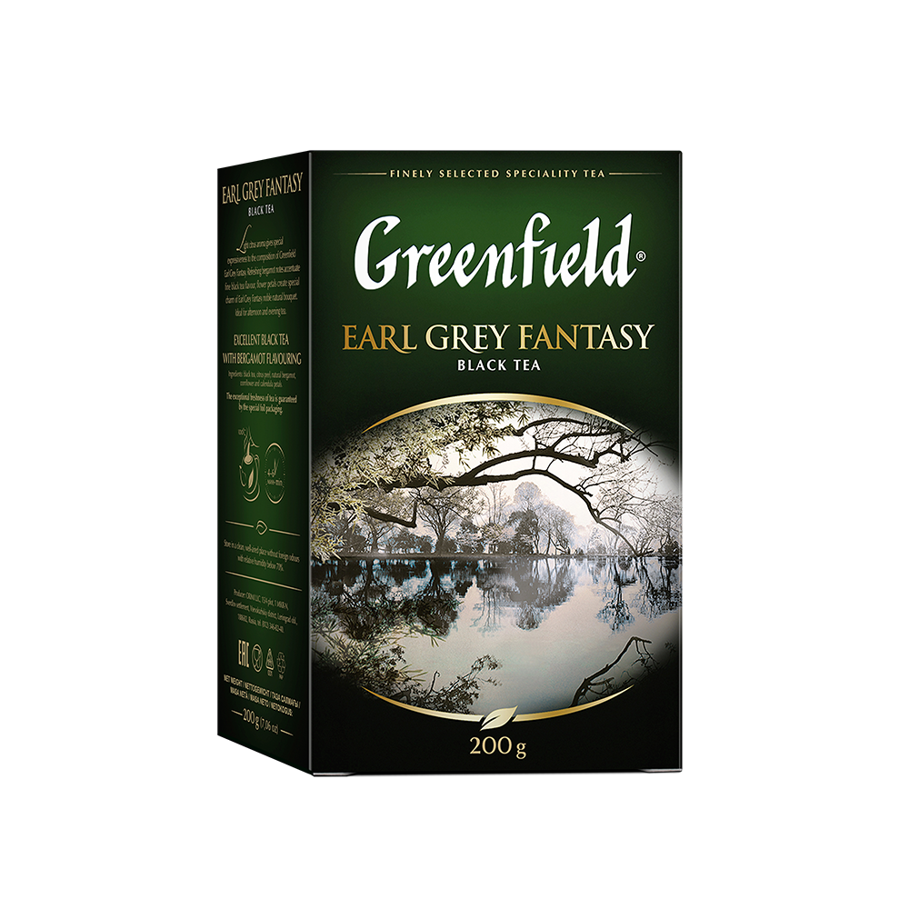 Чай Greenfield Эрл Грей Фантази черный, 200г