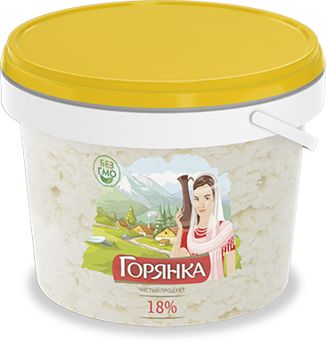 Творожный продукт Горянка 18%, 700г