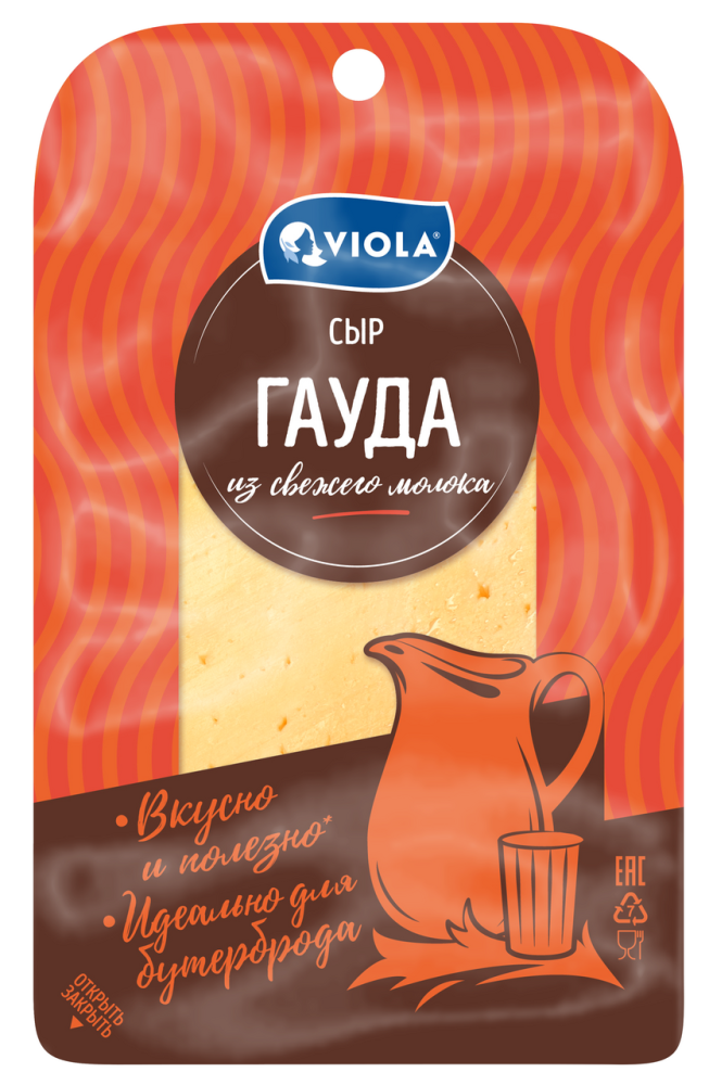 Сыр Viola гауда нарезка 45%, 120г