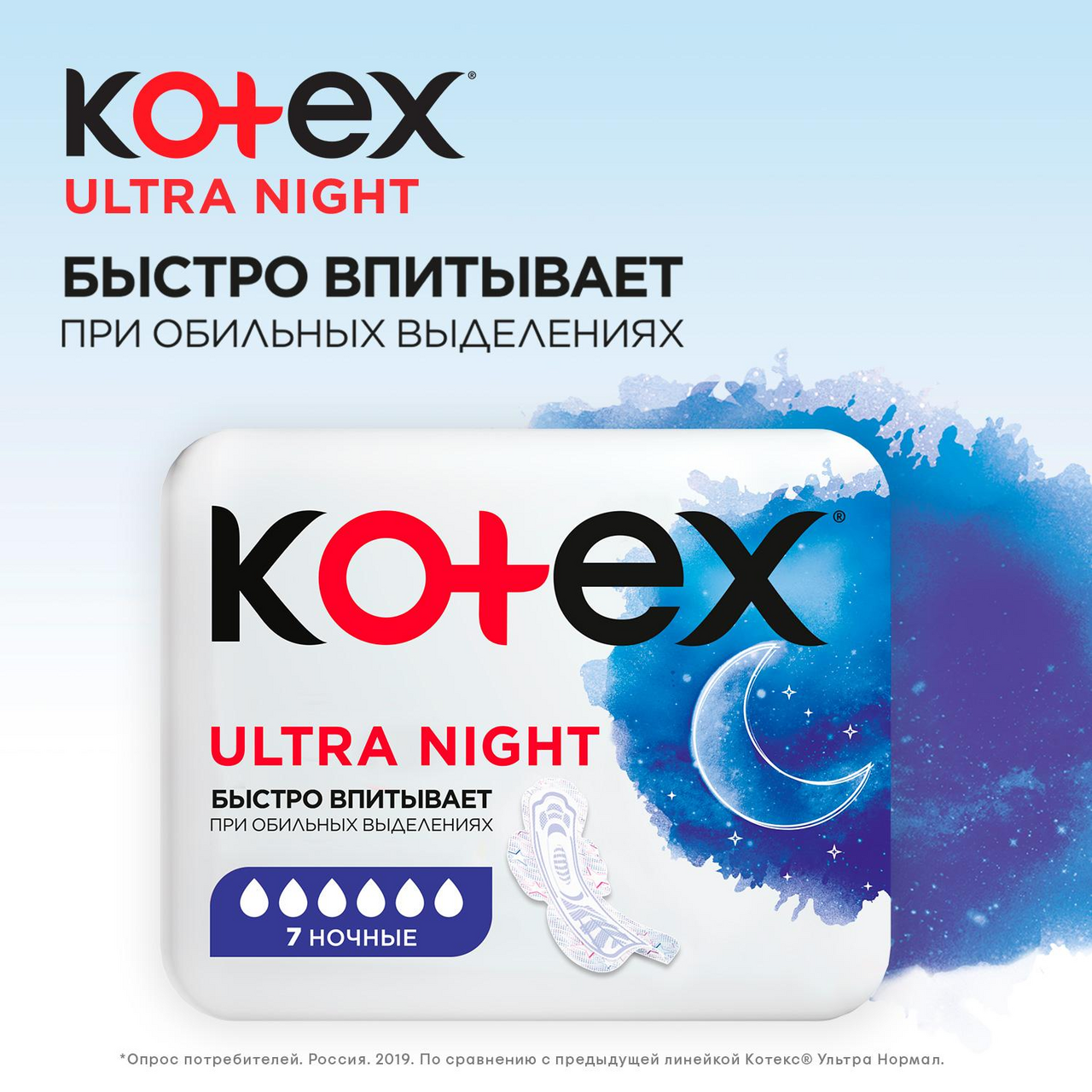 Прокладки женские Kotex Ultra Night 14шт