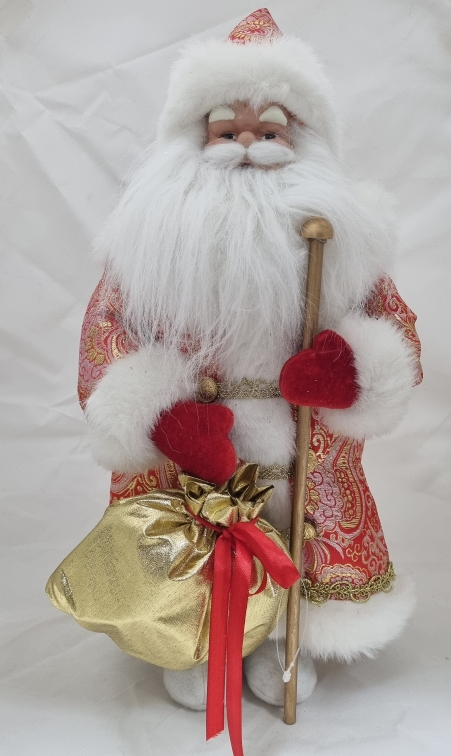 Фигура Mag 2000 Дед Мороз с олененком, 40см