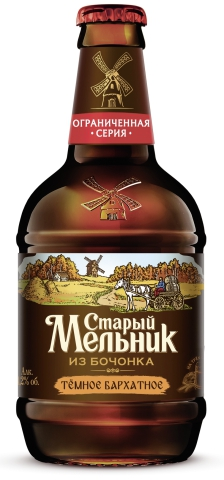 Пиво Старый Мельник из Бочонка бархатное, 0.45л