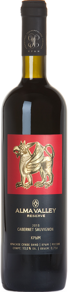 Вино Alma Valley Cabernet Sauvignon Reserve красное сухое, 0.75л